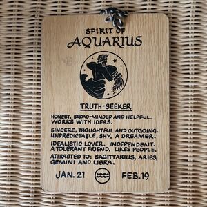 Vintage Spirit of Aquarius wall hanging